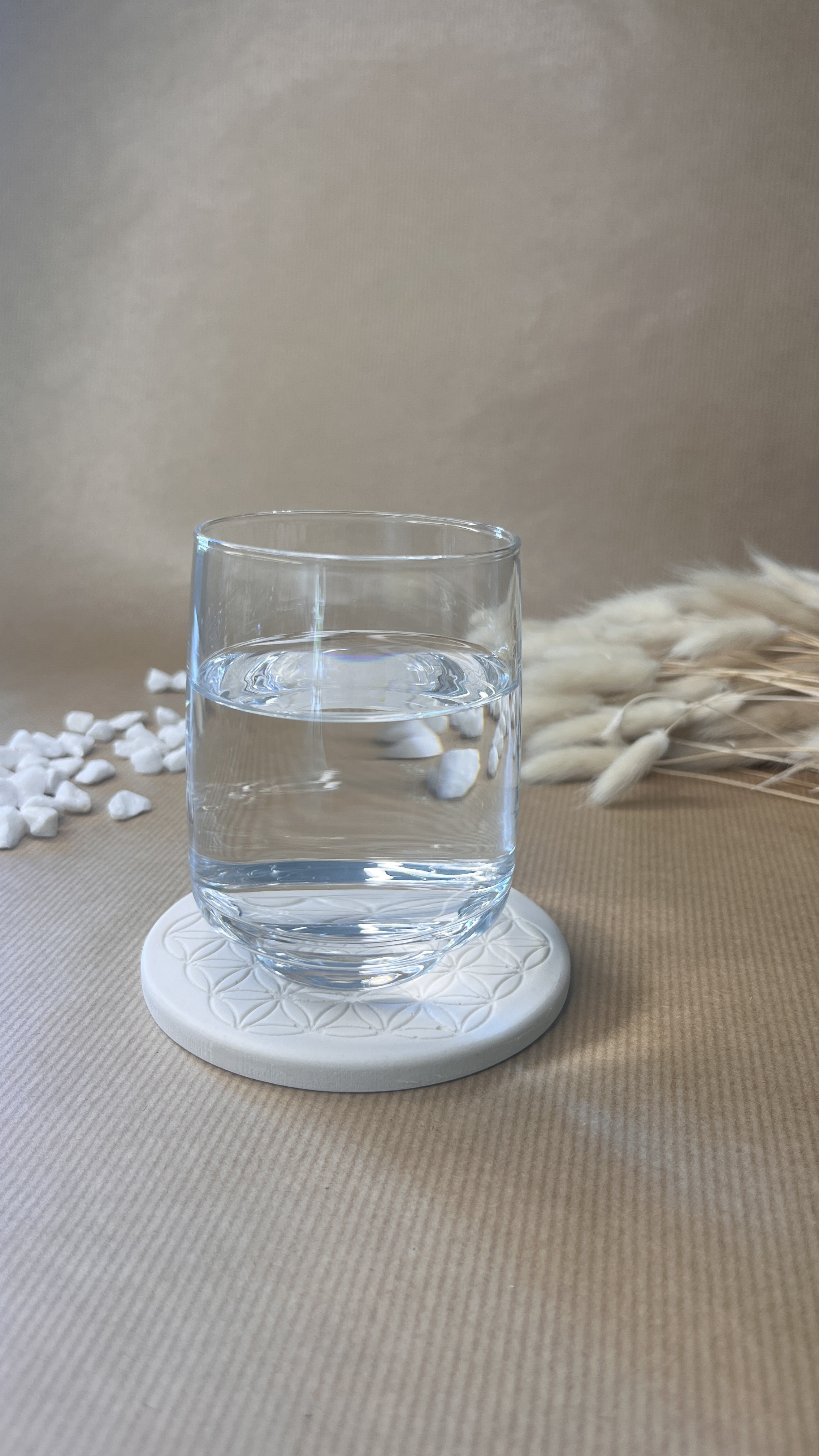 Dessous de verre "Fleur de vie" 10 cm